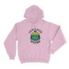 Lets Get Weird Frog Unisex Hoodie Pink